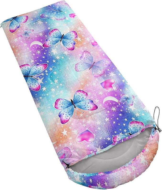 QOOMO Animals Camping Sleeping Bags,3 Season Warm & Cool Weather,Lightweight,Waterproof Sleeping Bags for Adults & Kids,Traveling,and Outdoors,Camping Gear Equipment