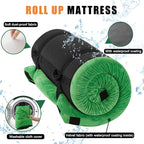 Sleeping Pad,3-inch Thick Memory Foam Camping Mattress,Portable Roll-Up Mat for Car/Tent/Floor/Cot/Travel,Comfortable Pad for Guests Sleepover