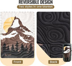 ONETIGRIS Camping Blanket,Wearable Outdoor Quilt with Recycled Thermal Insulation, Convertible to Sleeping Bag, Lightweight & Portable Travel Blanket for Camping &Hiking