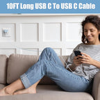 25W Super Fast Charging Cord Type C Block &10Ft USB C Android Phone Charger Cable for Samsung Galaxy S26/S25/S24/S24 Ultra/S24 Plus/S23 Ultra/S23/S23+/S22/S22 Ultra/S22+/S21Ultra/S20 Ultra/Note 20/10