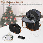 Kono Luggage Set 3 Piece Carry On Hardside Luggage with TSA Lock Spinner Wheels Carry On Suitcase Apricot Black