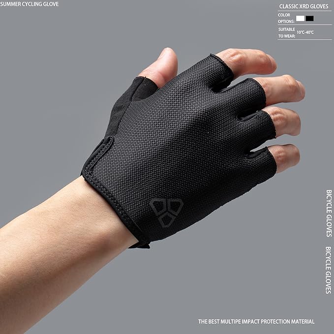 Cycling Gloves - Anti-Slip, Shock-Absorbing XRD Pad, Light Weight Breathable MTB Biking Gloves for Men & Women
