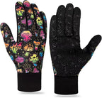 Pixel Panda Running Gloves for Men, Winter Warm Bike Glove for Smart Phone Texting with Non-Slip Silicone Gel - Thermal Windproof and Waterproof for Running, Cycling, Driving