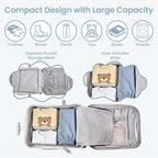Kids Ride On Suitcase 20” Ride On Luggage with Expandable Zipper & Wheel Brake Ergonomic Seat & 110 Lbs Weight Capacity for Kids 3+ Blue