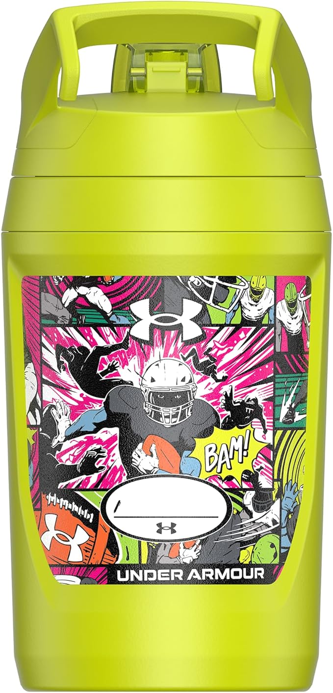 Under Armour 32 oz Insulated Water Bottles - Sports Water Jug with Handle, Fence Hook, Leak Resistant for Baseball, Football & More, 32 oz Water Bottles, Sports Water Bottle Insulated