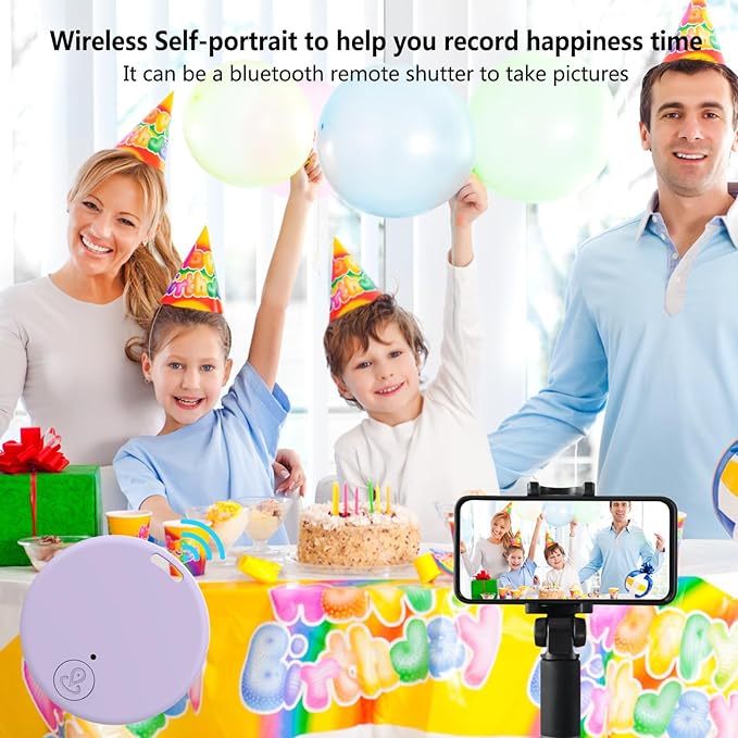 Aircawin Mini GPS Tracker, Key Item Finder Locator,No Monthly Fee App for iOS/Android 2023 Latest,Portable Anti-Lost Bluetooth Tag Item Tracker for Luggages/Kids/Pets/Phone/Wallet/Bag-2Pcs-Pink+Purple