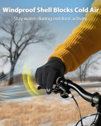 RIGWARL Gloves for Cool&Cold Weather Waterproof, Winter Gloves for Men Women Touch Screen