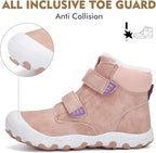 Mishansha Kids Hiking Boots Toddler Girls Boys Hiking Shoes Water-Resistant Anti-Collision Non-Slip Athletic Outdoor Trekking Boots