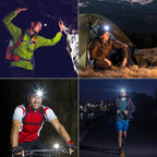 azamine Rechargeable Headlamp Super Bright 99000 Lumens, 2Pack LED Head Lamp with 3 Modes, 90° Adjustable Head Lights for Forehead, IPX6 Waterproof HeadLamps for Adults Camping Hunting Hiking