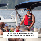 Stohlquist Universal Fit Adult Life Jacket PFD (2 or 4 Pack) Coast Guard Approved for Men and Women 90+ lbs, Lightweight Neoprene and Adjustable, Ideal for Boating, Kayaking & Water Sports