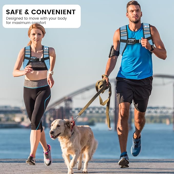 Weighted Vest Woman - Womens Weight Vest for Walking, Strength Training Weight Vests for women, Reflective Stripe Fitness Vest for Workout Running Jogging