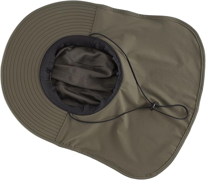 Home Prefer UPF 50+ Sun Hats for Men Women Wide Brim Fishing Hat with Neck Flap UV Protection Sunblock Safari Bucket Hat