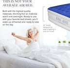 King Koil Luxury Queen Air Mattress with Built-in Pillow & Ultra-Fast Built-in High-Speed Pump, 20″ Inflatable Premium Airbed, Waterproof, Adjustable Firmness, 1-Year Manufacturer Warranty