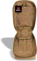 First Aid Molle Pouch - Heavy Duty IFAK Pouch - Empty Medical Pouch Ideal for Military Use EMTs Law Enforcement Camping and Hiking - Med Pouch for Optimal Organization