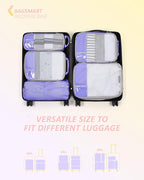 BAGSMART 6 Set /4 Set/2 Set Compression Packing Cubes for Travel, Lightweight Luggage Organizer Bags, Durable Space Saver Bags Travel Essentials
