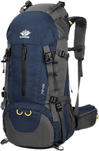 WoneNice 50L(45+5) Waterproof Hiking Backpack - Outdoor Sport Daypack with Rain Cover