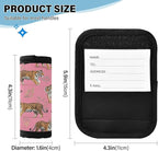 Cute Tigers Luggage Handle Wraps with Writable Luggage Tags, 2 Pack, 5.9 x 4.3 Inches Grip Handle Cover for Suitcase Shopping Bag