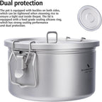 Boundless Voyage Titanium Pot Multifunctional Rice Cooker 2L+0.9L Pot Set Ultralight Outdoor Camping Cookware