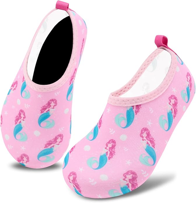 Deevike Kids Water Shoes Boys Grils Barefoot Quick Dry Aqua Socks Beach Shoes for Toddler Sports Swim Surf Outdoor Walking
