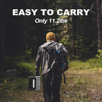 Portable Power Station, 384Wh LiFePO4 Battery Backup, 600W(1800W Peak) Solar Generator with 10 Outlets,UPS Function, Solar Power Station for Home Emergency,Camping,RV, Music Player&LED Lights