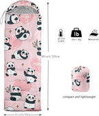 QOOMO Camping Sleeping Bags,3 Season Warm & Cool Weather,Lightweight,Waterproof Sleeping Bags for Adults & Kids,Traveling,and Outdoors,Camping Gear Equipment