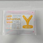 Led Light Up Running Vest Reflective Vest for Runners Night Walking, Rechargeable LED Reflective Running Vest High Visibility with Adjustable Waist/Shoulde, Reflective Armband for Women Men