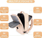 coofay Carry On Backpack Flight Approved Personal Item Travel Backpack For Women Airline Approved Waterproof Sports Luggage Backpack Casual Daypack Small Hiking Backpack