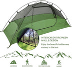 Clostnature Crux Lightweight Tent for Backpacking - 1/2/3/4 Person Ultralight Backpacking Tent, Waterproof Easy Setup Camping Tent, Hiking Tent for Outdoor, Hiking and Mountaineering
