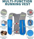 Running Hydration Vest with a 2L Water Bladder, Hydration Pack Lightweight Water Backpack for Running Hiking Cycling Marathon Trail for Men Women