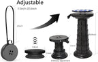 ALEVMOOM Upgraded Portable Retractable Folding Stool,Camping Telescoping Stools with Swivel Cushion,Collapsible Stool for Adults,Hold Up to 440Ib for Garden Travel with Carry Bag&Carabiner