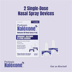 Naloxone HCI Nasal Spray, 4 mg – Emergency Treatment for Opioid Overdose - Rapid-Response Opioid Overdose Reversal, 2 Dose Single Use Nasal Spray