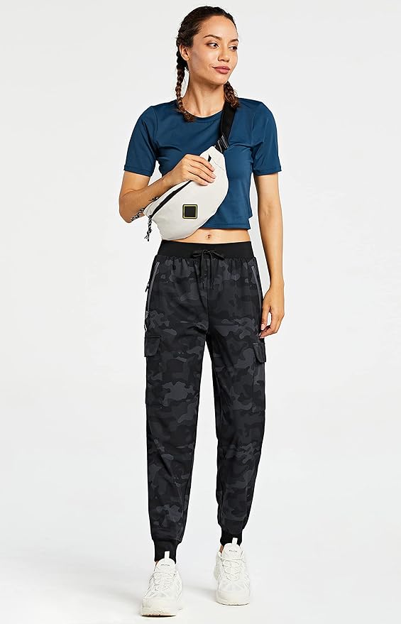 Libin Women's Cargo Joggers Lightweight Quick Dry Hiking Pants Athletic Lounge Casual Travel