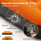 Air Mattress with Built-in USB Rechargeable Pump Camping Inflatable Mattress Portable Blow up Mattress Air Bed Guest Bed for Home Outdoors Hiking Travel