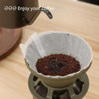 Collapsible Coffee Dripper, Silicone Reusable Coffee Filter Holder, Pour Over Coffee Dripper for Camping, Business Trip, Single Pour Over Coffee Maker (Green)