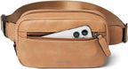 LATMAP 2L Fanny Packs Everywhere Belt Bag Small Fashion Crossbody Waist Pack Faux Leather Waterproof Sling Chest Bag For Women Tan
