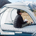 Naturehike 5.8/8.8 R-Value Camping Sleeping Pad,3.1"-4.7" Ultra-Thick,1-1.4LB Ultralight Camping Mat with Inflatable Bag,Backpacking Inflatable Foam Camping Mat for Car,Hiking