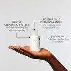 OUAI St. Barts Travel Bundle - Includes Travel Size Scalp & Body Scrub, Foaming Shower Gel, Hydrating Cream, and Hair & Body Mist (4 Count, 3.4 Oz/3.4 Oz/3 Oz/3.3 Oz)
