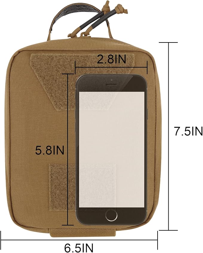 PETAC GEAR Tactical Rip Away Medical IFAK Pouch Tear Off First Aid EDC Pouches Molle & Belt Outdoor Emergency Survival Bag