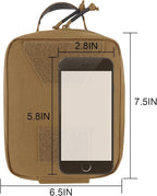 PETAC GEAR Tactical Rip Away Medical IFAK Pouch Tear Off First Aid EDC Pouches Molle & Belt Outdoor Emergency Survival Bag