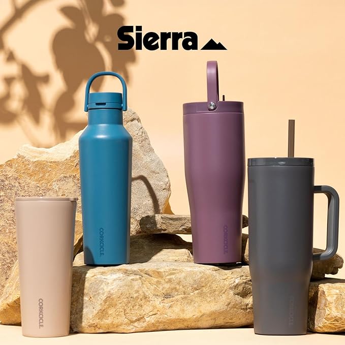 Corkcicle Sport Canteen - Keeps Drinks Cold 25 Hours - Stainless Steel Water Bottle - Triple-Insulated - Spill-Proof - Summer Drinkware Gift - Keeps Drinks Ice Cold - 20 oz - Rucksack