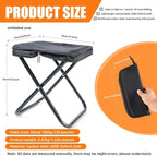 Camping Stool 10 Inch Portable Folding Stool with Carry Bag Weight Load 220lbs Portable Stool for Camping Fishing Hiking BBQ