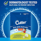 Cutter Bug Bite Patches Itch Relief Hydrocolloid Patches for Kids & Adults, Absorbs Fluids, Helps Heal, Prevents Scratching, Mosquito Itch Relief, Hydrocortisone & Suction Tool Alternative, 51 Count