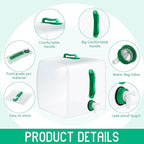 3 Pack Collapsible Water Container with Spigot, Foldable Camping Water Container Portable Camping Storage Carrier Jug for Outdoors Hiking Emergency Kit Backpack (Green,5.3 Gallon)