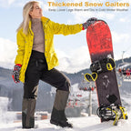 Adjustable Snake Gaiters Men Women Snake Boot Gators Bite Protection Guards Chaps Waterproof Leg Gaiter Hiking Hunting