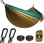 NATUREFUN Ultra-Light Travel Camping Hammock | 300kg Load Capacity,Breathable,Quick-Drying | 2 x Premium Carabiners,2 x Nylon Slings Included | Outdoor Indoor Garden