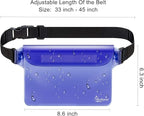 Waterproof Fanny Pack, Waterproof Pouch for Phone Passport Wallet Holder, Floating Dry Bags for Travel Beach Swimming Kayaking Boating Pool Diving Accessories