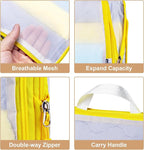 Lightweight Compression Packing Cubes for Suitcases, Compressible Expandable Travel Packing Organizer with Clear Toiletries and Backpack Bag, Travel Essentials for Carry on Luggage 7 Set