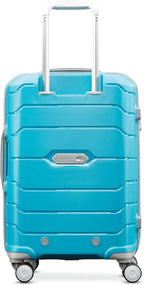 Samsonite Freeform Hardside Carry-On Luggage with Spinner Wheels - Hardshell Suitcase - TSA, Airline-Approved - Expandable Hard Shell, Smooth Rolling Wheels for Lightweight Travel - Ocean Blue