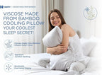 Cooling Pillow for hot Sleepers - Bed Pillows Queen Size Premium Set of 2 - Adjustable Shredded Memory Foam - Medium to Firm Pillows for Back, Stomach & Side Sleepers -Washable Cover