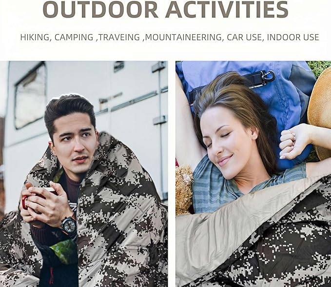 Sleeping Bags for Adults，Lightweight Waterproof Compact Sleeping Bag with Stuff Sack for Warm Camping Cold Hiking Traveling Outdoor Activities